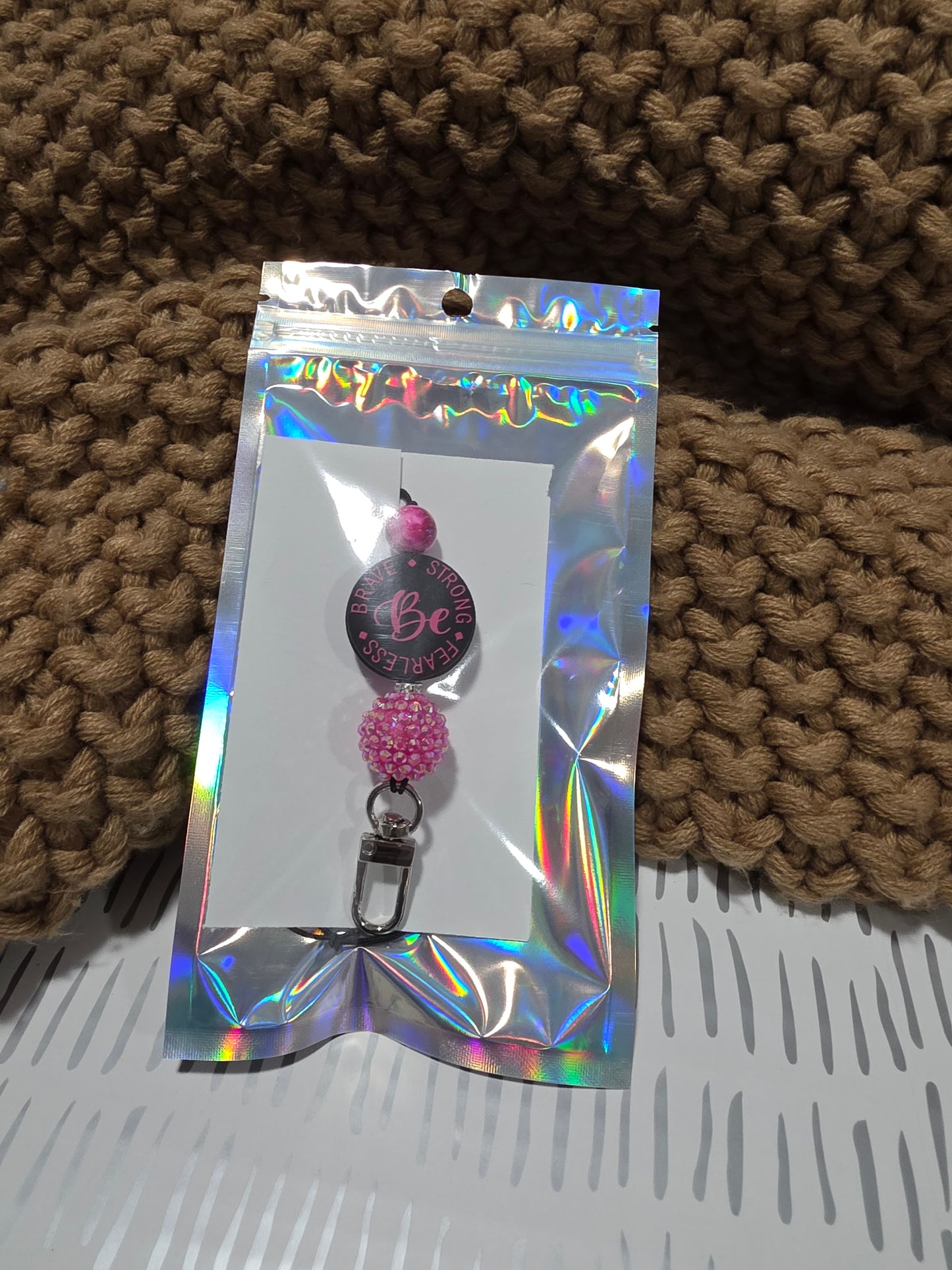 Be Brave Be Strong Be Fearless Car Freshie Hanger