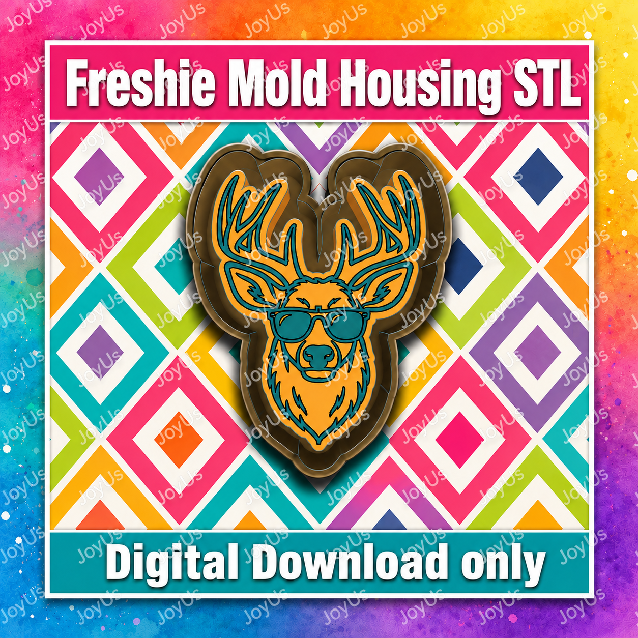Buck w Sunglasses | Freshie Mold STL File | Digital Download