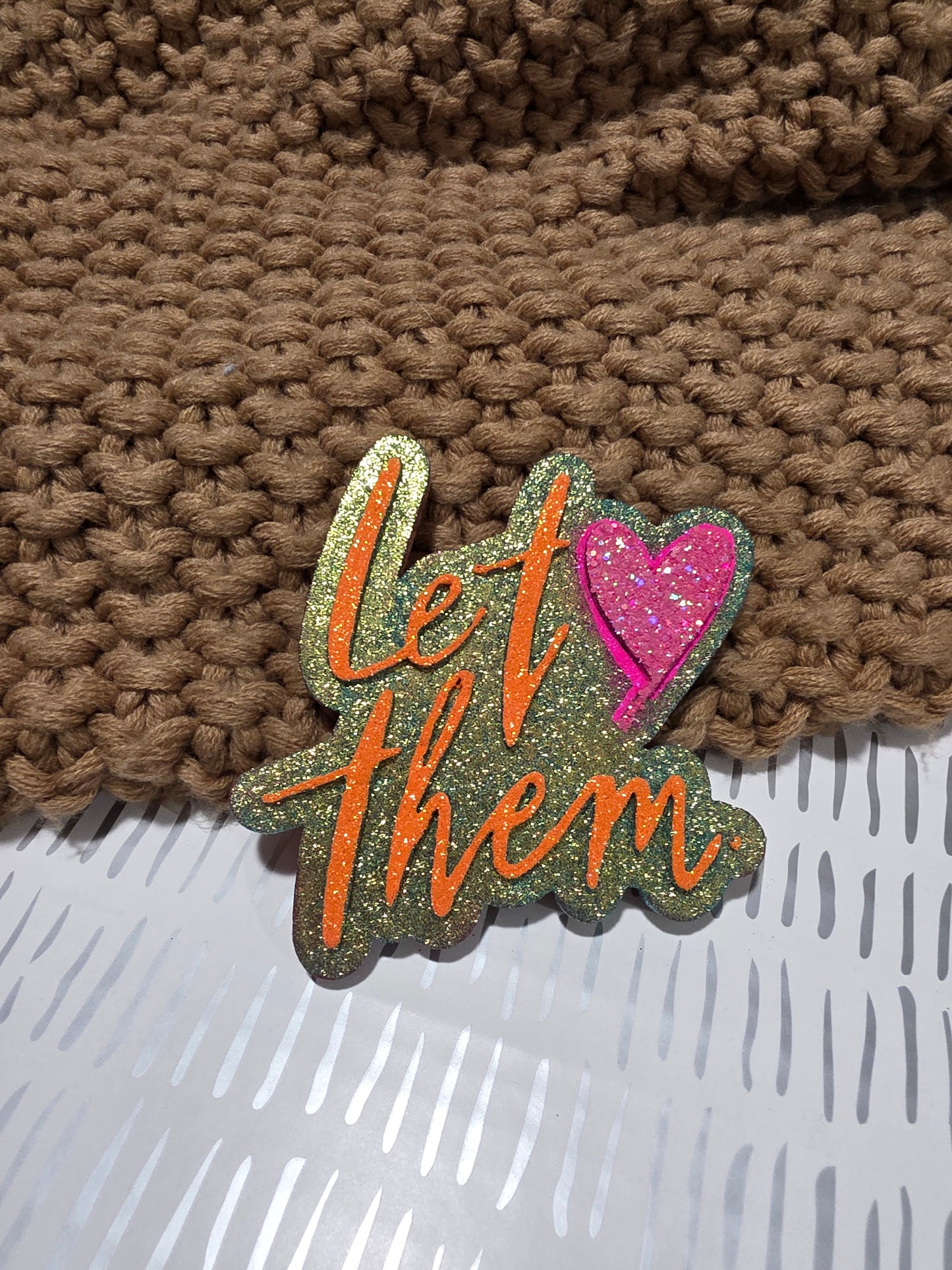 Let Them with Heart Car Freshie