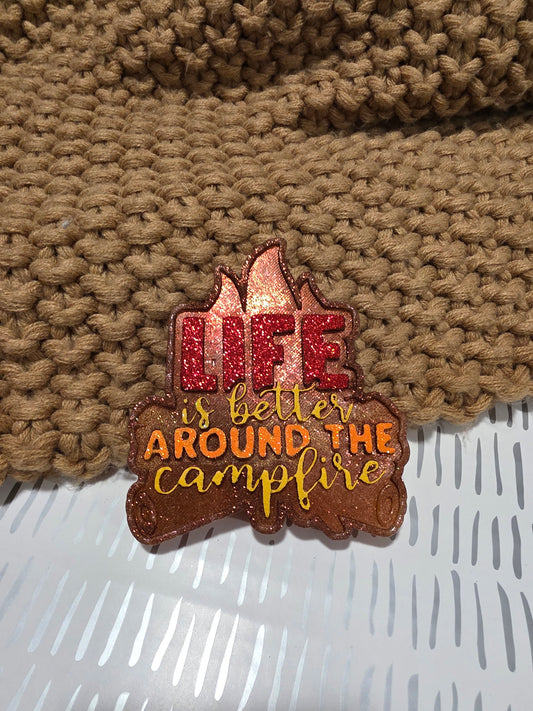 Life is Better Around the Campfire Car Freshie