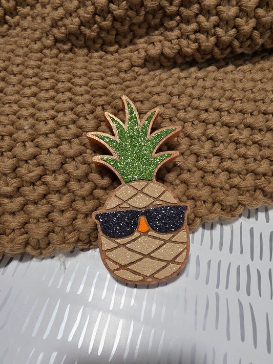 Pineapple with Sunglasses Car Freshie