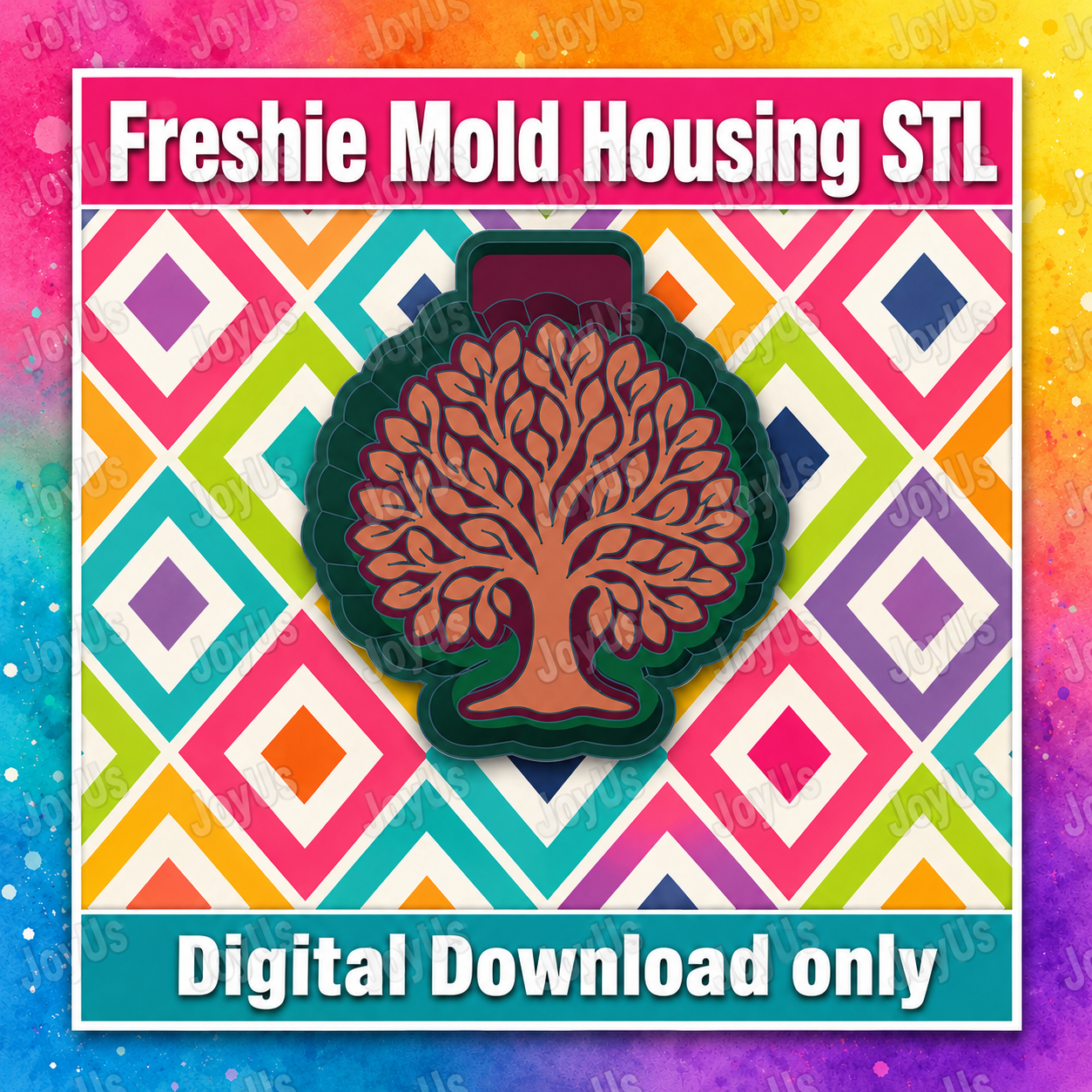 Fall Tree | Freshie Mold STL File | Digital Download