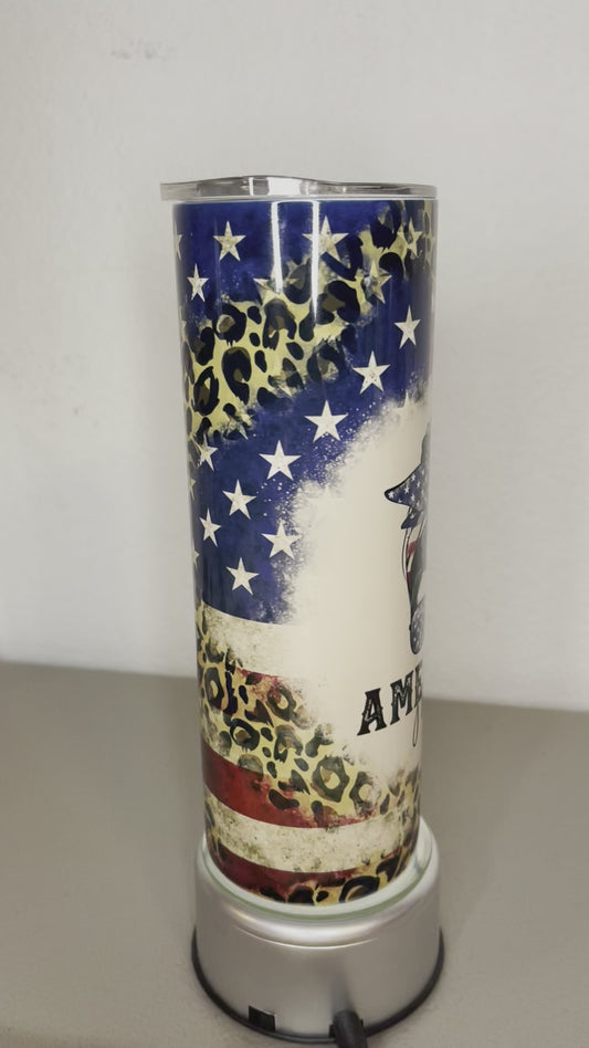 American Mama Cheetah print 20 oz Tumbler