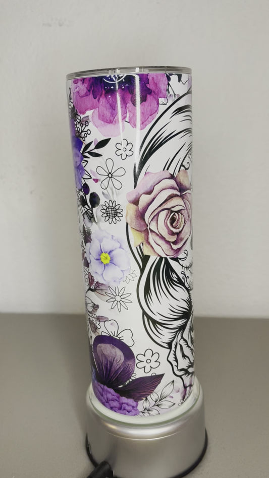 Skull Rose Eye 20 oz Tumbler