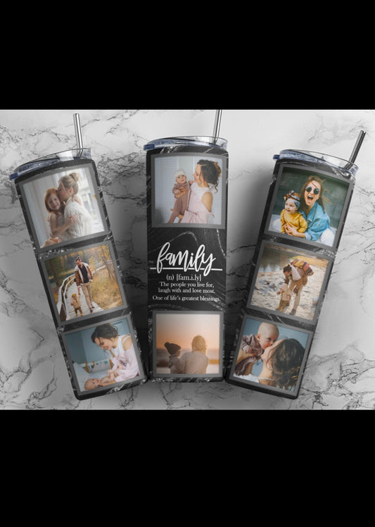 Family Collage photos 20 oz Tumbler