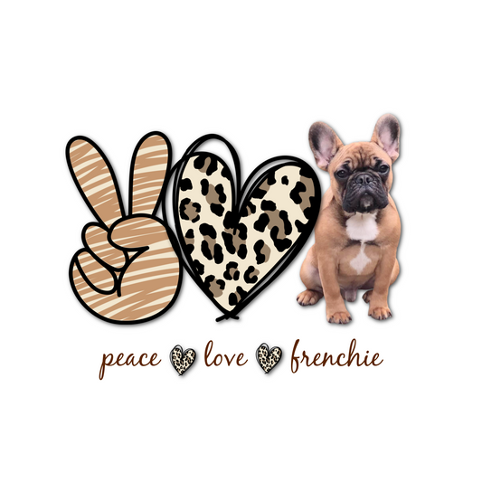 Peace Love & Frenchies 20 oz Tumbler